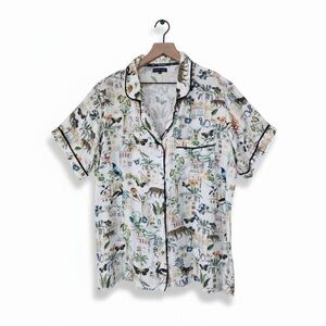 Katie K Men's Jungle Print Short Sleeve Shirt